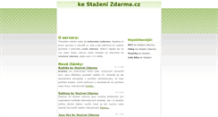 Desktop Screenshot of ke-stazeni-zdarma.cz